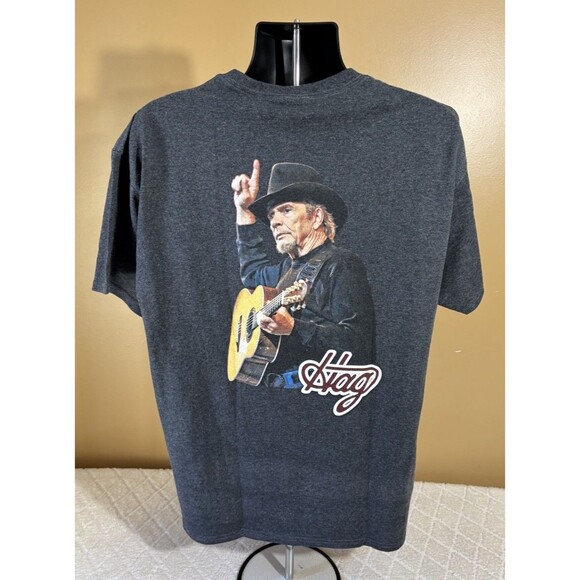 VTG Merle Haggard The Working Man The Legend The Poet The Okie 2 Sided Tee XL - Picture 1 of 13